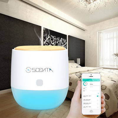 SCENTA Bluetooth Control LED Light 30ml Wood Essential Oil Diffuser For Bedroom